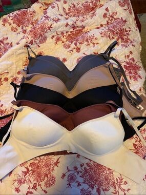 Everyday T-Shirt Bra 6 Pack - Black, White, Taupe, Charcoal, Maroon